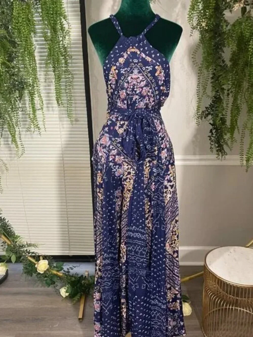 Free People Summer Soire Jumpsuit in Garden Combo
